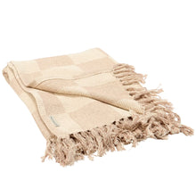 Load image into Gallery viewer, Cream Checkerboard Throw