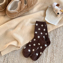 Load image into Gallery viewer, Color Block Thicken Polka Dot Socks (Various Colors)