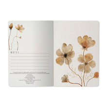 Load image into Gallery viewer, Blush and Golden Flowers Notebook