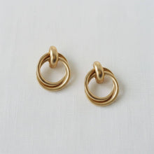 Load image into Gallery viewer, Vintage Inspired Geometric Knot Stud Earrings