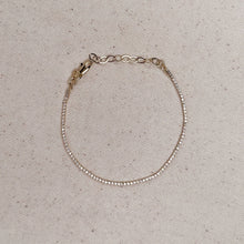 Load image into Gallery viewer, 18k Gold Filled 1.2mm Cz Tennis Bracelet