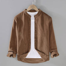 Load image into Gallery viewer, Washer Cotton Corduroy Stand Collar Shirt Jacket For Men (Various Colors/Sizes)