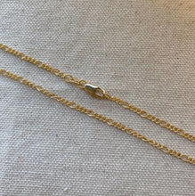 Load image into Gallery viewer, Figaro Chain 18k Gold Filled 2mm Rounded 3x1