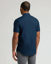 Load image into Gallery viewer, Navy Short Sleeve Linen Shirt