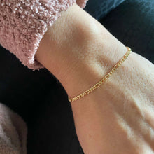 Load image into Gallery viewer, Figaro Chain 18k Gold Filled 2mm Rounded 3x1