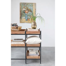 Load image into Gallery viewer, Mango Wood and Metal Console Table with 5 Removable Shelves