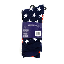 Load image into Gallery viewer, Men's American Flag Novelty Socks 3-Pack