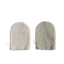 Load image into Gallery viewer, Cotton Terry Cloth Shower Mitt w/ Loop (2 Colors)
