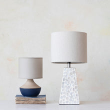 Load image into Gallery viewer, Stoneware Table Lamp w/ Linen Shade