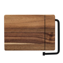 Load image into Gallery viewer, Acacia Wood & Stainless Steel Cheese Slicer