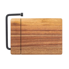 Load image into Gallery viewer, Acacia Wood & Stainless Steel Cheese Slicer