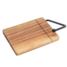 Load image into Gallery viewer, Acacia Wood & Stainless Steel Cheese Slicer
