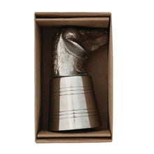 Load image into Gallery viewer, Cast Aluminum & Stainless Steel Dog Head Jigger