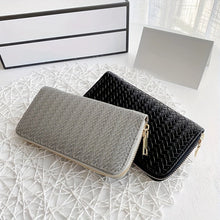 Load image into Gallery viewer, Pu Leather Woven Wallet (Various Colors)