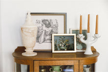 Load image into Gallery viewer, Blue Still Life with Flowers Framed Art 9 x 7