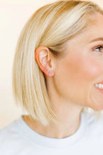 Load image into Gallery viewer, Screwback Stud Earrings - Sadie Bow Silver