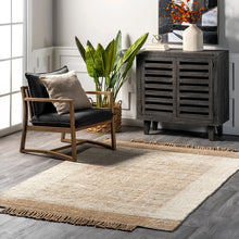 Load image into Gallery viewer, Fletcher Casual Jute Middle Tassel Area Rug (Various Sizes)