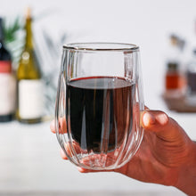 Load image into Gallery viewer, Double-Walled Stemless Wine Glasses Set of 2 (Online Only)