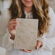 Load image into Gallery viewer, Gold Leaves Notes Journal