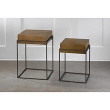 Load image into Gallery viewer, Metal Convertible Side Tables (Set of 2)