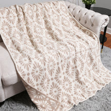 Load image into Gallery viewer, Floral Damask Reversible Throw Blanket