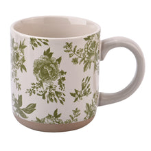 Load image into Gallery viewer, Green Delft Stoneware Coffee Mug