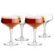 Load image into Gallery viewer, Raye Angled Crystal Coupe Glasses Set of 4 (Online Only)