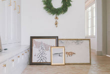 Load image into Gallery viewer, Fox In Winter Framed Antique Art 7x5