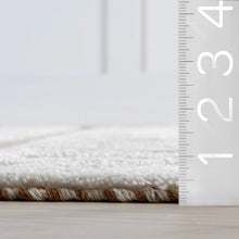 Load image into Gallery viewer, Merrick Tasseled Cotton and Wool Area Rug (Rust)