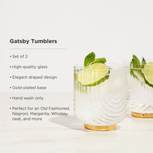 Load image into Gallery viewer, Gatsby Tumblers Set of 2 (Online Only)