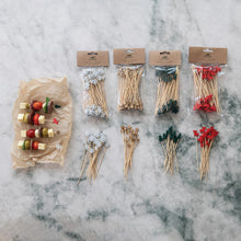 Load image into Gallery viewer, Bamboo Single Use Skewers with Tree Shaped Handles, Set of 50