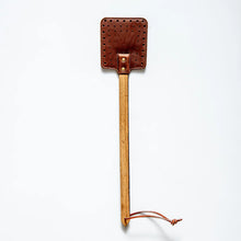Load image into Gallery viewer, The Front Porch Tennessee Whiskey Barrel Handle & Leather Flyswatter | Holtz Leather Co.