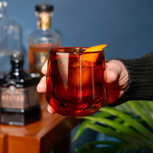 Load image into Gallery viewer, Aurora Double-Walled Tumblers in Amber Set of 2 (Online Only)