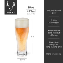 Load image into Gallery viewer, Glacier Double-Walled Chilling Beer Glass (Online Only)