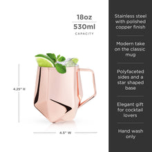 Load image into Gallery viewer, Seneca Faceted Copper Moscow Mule Mug (Online Only)