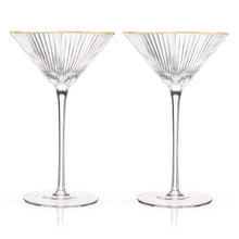 Load image into Gallery viewer, Meridian Crystal Martini Glasses Set of 2 (Online Only)