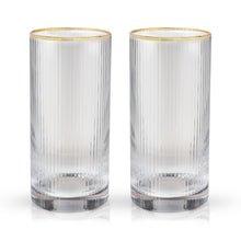 Load image into Gallery viewer, Meridian Crystal Highball Glasses Set of 2 (Online Only)