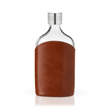 Load image into Gallery viewer, Parker Leather-Wrapped Glass Flask (Online Only)