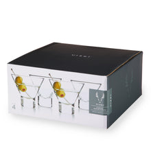 Load image into Gallery viewer, Raye Heavy Base Crystal Stemless Martini Glasses Set of 4 (Online Only)