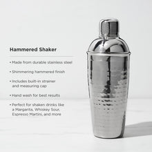 Load image into Gallery viewer, Irving Stainless Steel Hammered Cocktail Shaker (Online Only)