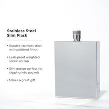 Load image into Gallery viewer, Stainless Steel Slim Flask (Online Only)
