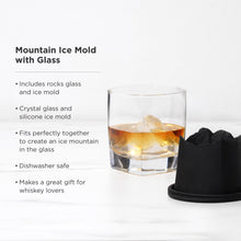 Load image into Gallery viewer, Mountain Ice Mold with Glass Set (Online Only)