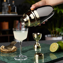 Load image into Gallery viewer, Heavyweight Cocktail Shaker in Black & Gold (Online Only)