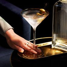 Load image into Gallery viewer, Meridian Crystal Martini Glasses Set of 2 (Online Only)
