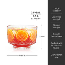 Load image into Gallery viewer, Admiral Crystal Punch Bowl (Online Only)
