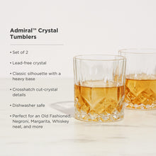 Load image into Gallery viewer, Admiral Crystal Tumblers Set of 2 (Online Only)