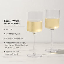 Load image into Gallery viewer, Laurel Crystal White Wine Glasses Set of 2 (Online Only)