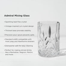Load image into Gallery viewer, Admiral Crystal Mixing Glass (Online Only)