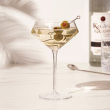 Load image into Gallery viewer, Seneca Diamond Crystal Martini Glasses Set of 2 (Online Only)