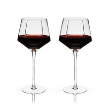 Load image into Gallery viewer, Seneca Diamond Crystal Wine Glasses Set of 2 (Online Only)